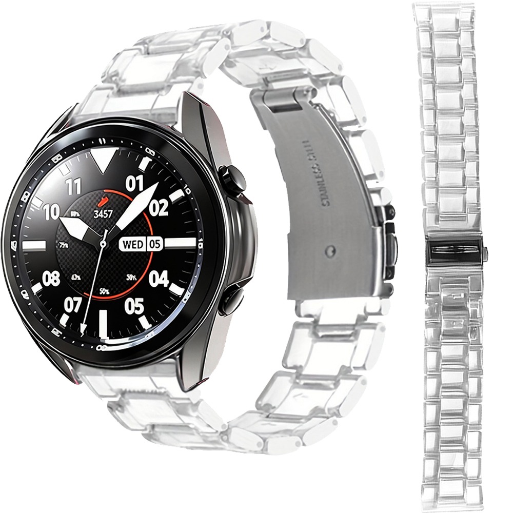 Smartwatch Watches Price - Clear Resin Three-Link Band with Link