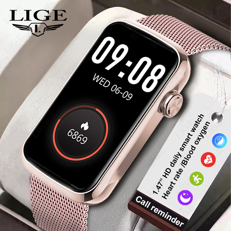 Watches Ladies Smartwatch - LIGE 1.47'' Smart Watch Women Men