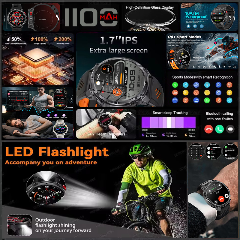T-REX 3 Military Smartwatch Me - огляд і ціна Altimeter Compass Watch