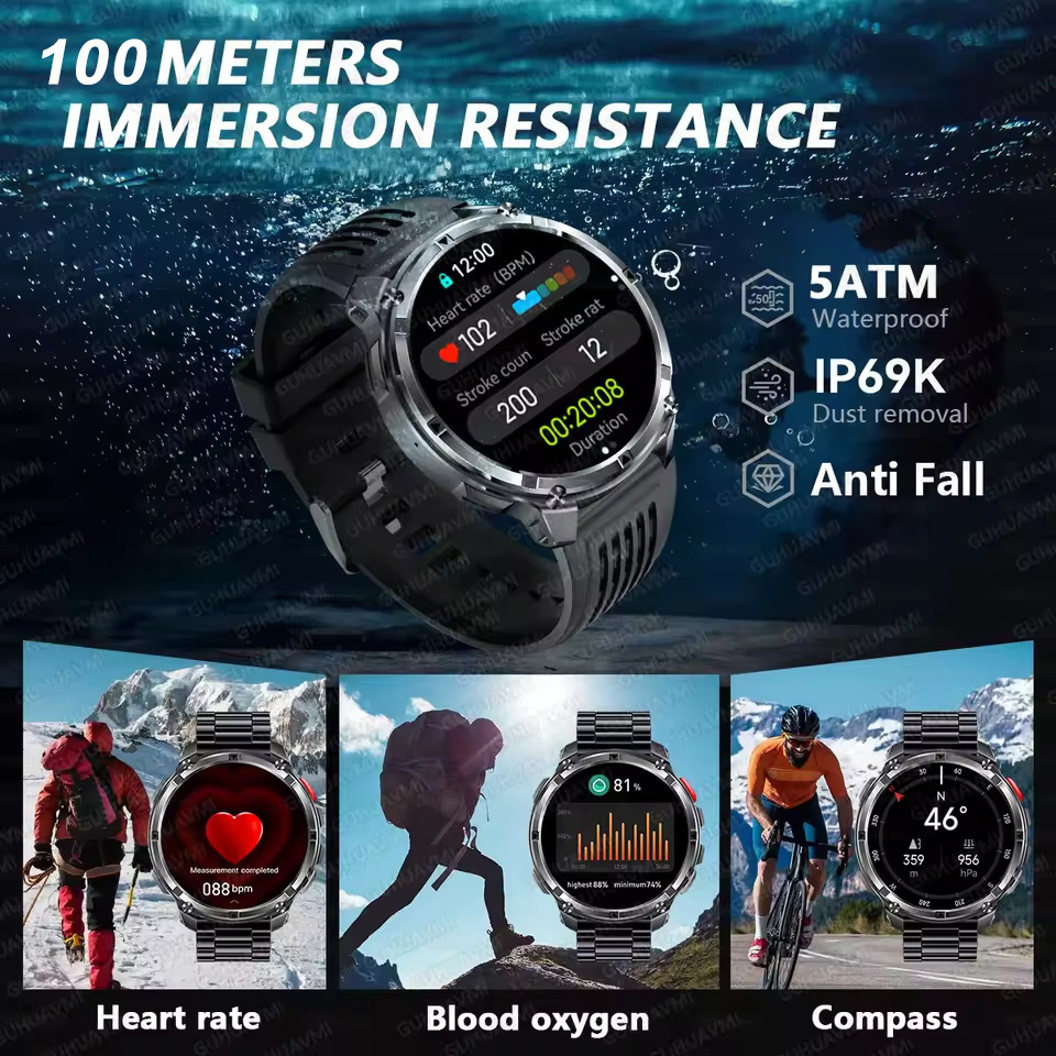 T-REX 3 Military Smartwatch Me - огляд і ціна Altimeter Compass Watch