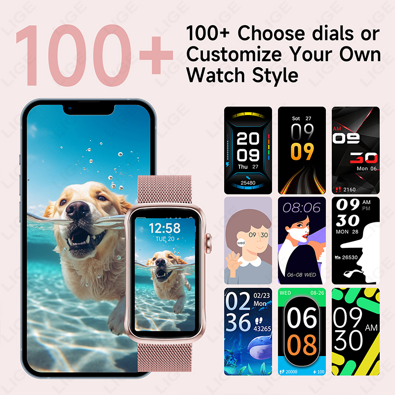 LIGE 1.47'' Smart Watch Women  - огляд і ціна Watches Ladies Smartwatch