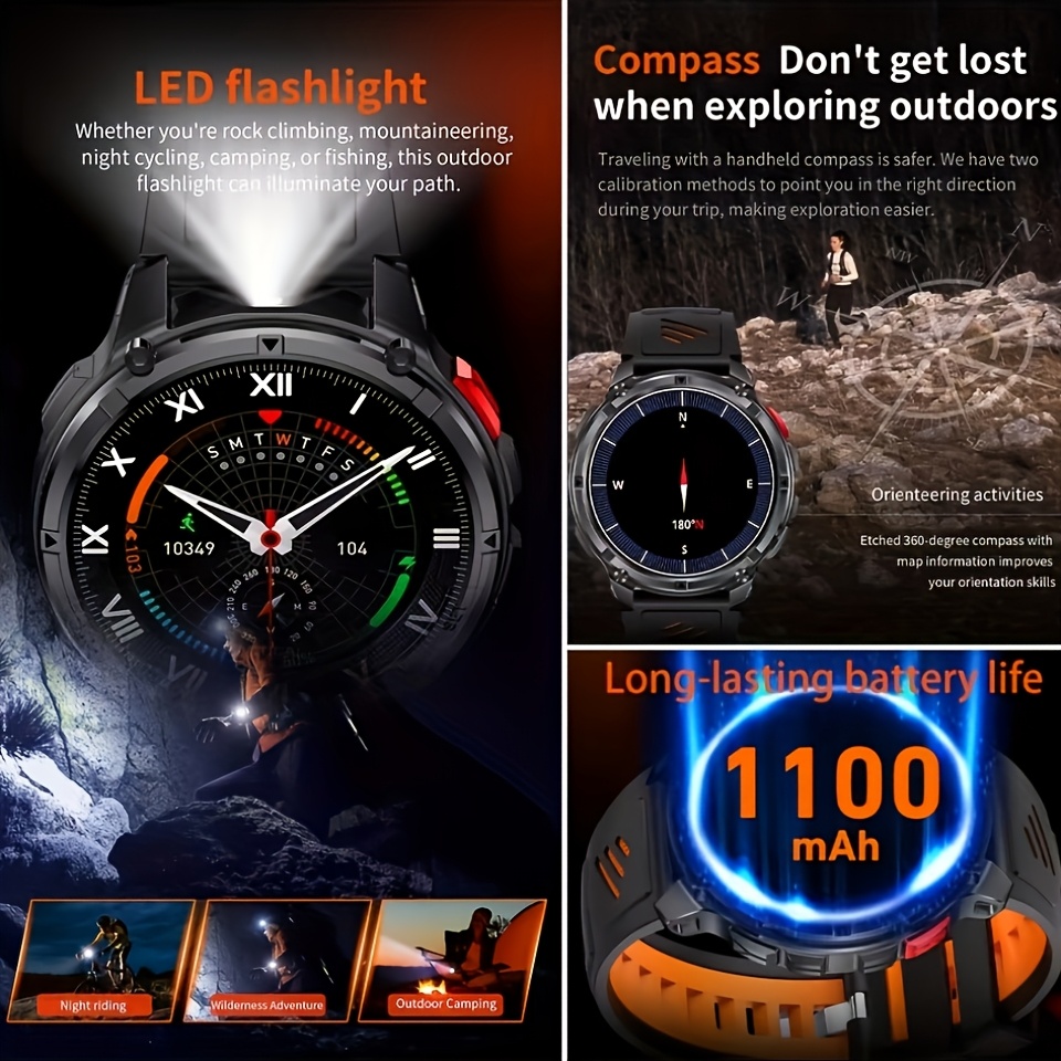 New T-REX3 Ultra 1100mAh Batte - огляд і ціна Altimeter Compass Watch