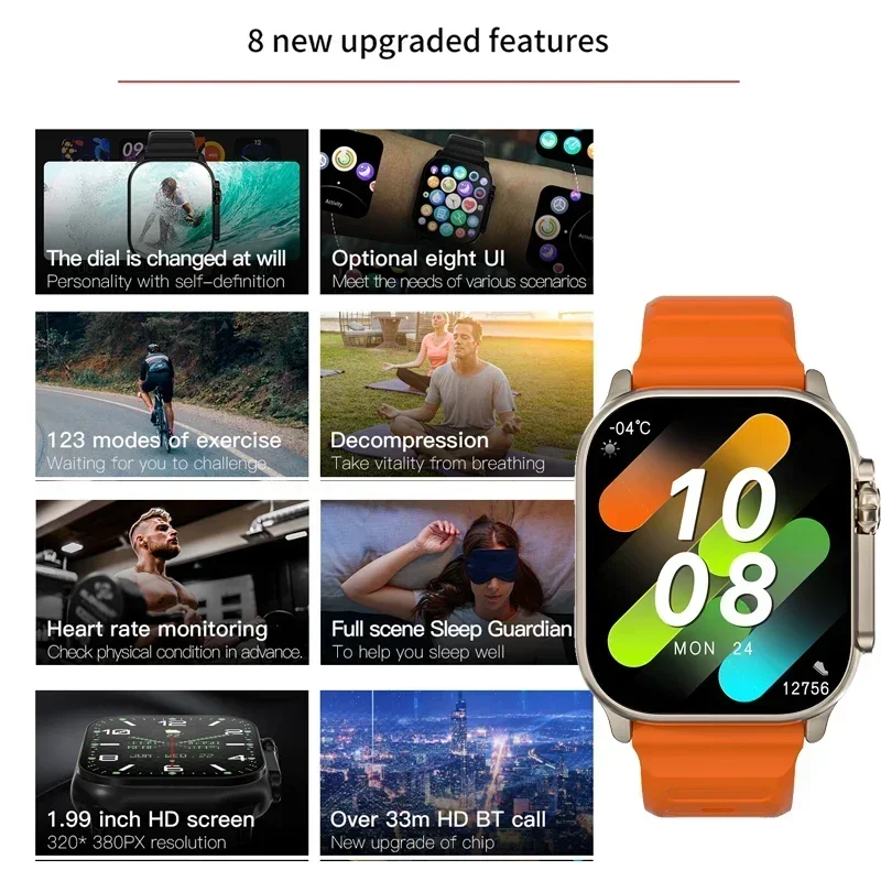 New Series 9 Watch PK HK8 PRO  - огляд і ціна Smartwatch Watches Price