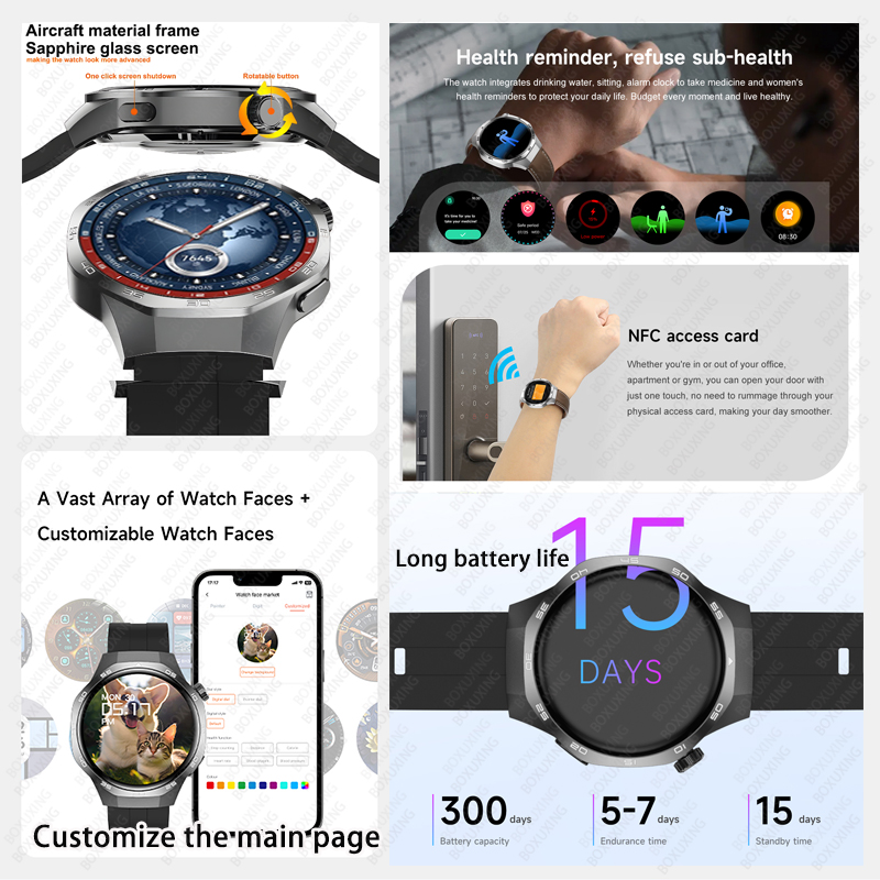 2026 New BOXUXING Watch 5 MAX  - огляд і ціна Smartwatch Watches For Girls